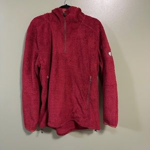 NWOT NEW Kuhl Synkro Fleece Jacket Hood Size XL Extra Large Red